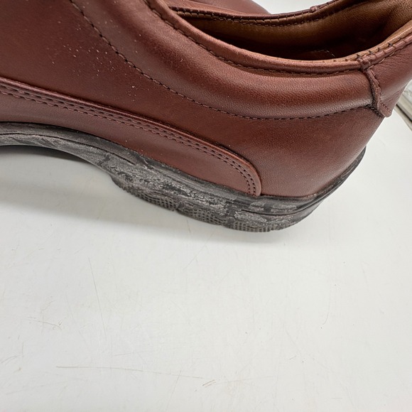 Allen Edmonds Weekender Men's 11.5B Brown Chili Leather Slip On Loafer Shoes - Picture 8 of 11